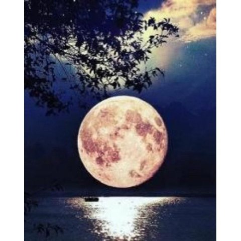 Zestaw kreatywny malowanie po numerach - księżyc Norimpex (NO-1005598) Norimpex