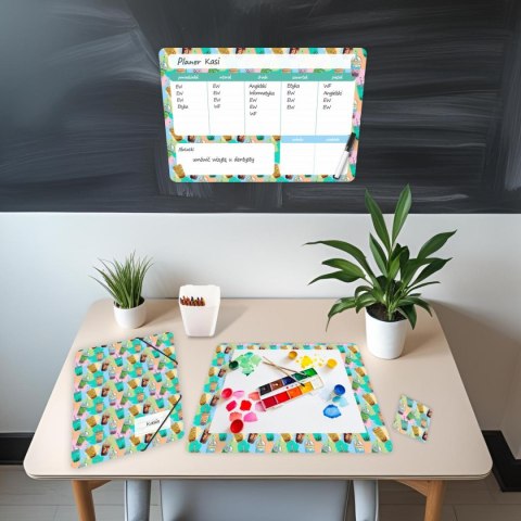 Zestaw szkolny Bubble tea 4 el. Biurfol (KPL-NADRUK-01-37) Biurfol