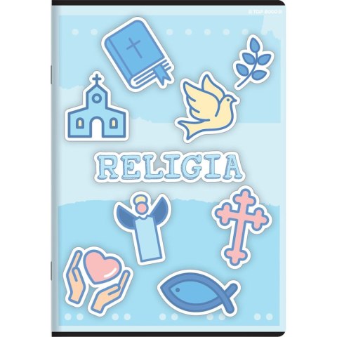 Zeszyt A5 tematyczny religia 32k. 70g krata Top 2000 (400168988) Top 2000
