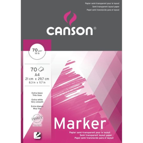 Blok artystyczny Marker Layout A4 70g 70k Canson (297-231) Canson