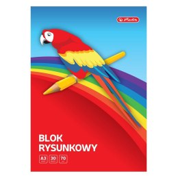 Blok rysunkowy A3 biały 70g 30k Herlitz (400198593) Herlitz