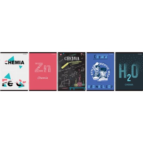 Brulion tematyczny chemia A5 80k. 70g krata Top 2000 (400132314) Top 2000