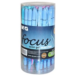 Długopis Focus Semi Gel wkład niebieski 0,5mm M&G (ABP62977) M&G