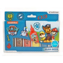 Farba do malowania na szkle Paw Patrol kolor: mix 6 kolor. Starpak (363512) Starpak