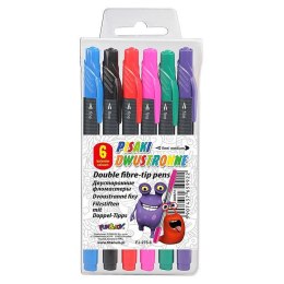 Flamaster dwustronny 6 kol. Fun&Joy (FJ-275-6) Fun&Joy