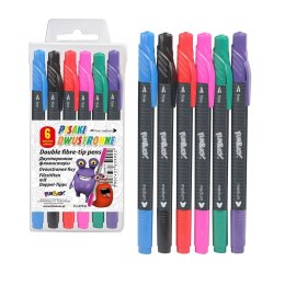 Flamaster dwustronny 6 kol. Fun&Joy (FJ-275-6) Fun&Joy