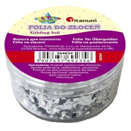 Folia ozdobna Craft-Fun Series do złoceń srebrna Titanum (23204) Titanum