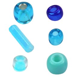 Koraliki kreatywne Craft-Fun Series tonacja niebieska Titanum (25BR016) Titanum