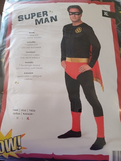 Kostium dla dorosłych, bohater rozmiar M,L lub XL Bemag Bemag
