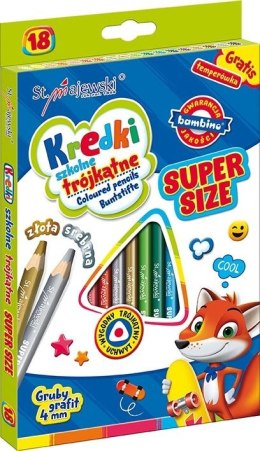 Kredki ołówkowe Super Size 18 kol. St.Majewski St.Majewski