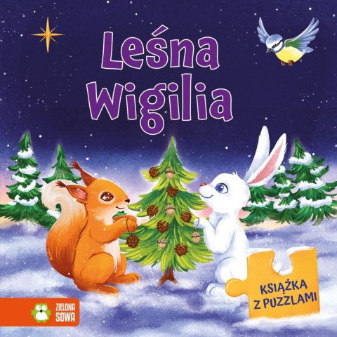 Książka dla dzieci Leśna Wigilia. Książka z puzzlami Aksjomat Aksjomat