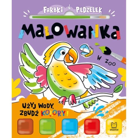 Książka dla dzieci Użyj wody, zbudź kolory! W zoo Aksjomat Aksjomat