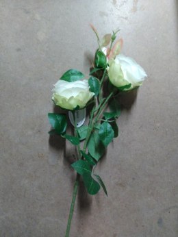 Kwiaty róża 3 szt. 67cm biała Home And Garden (6751) Home And Garden