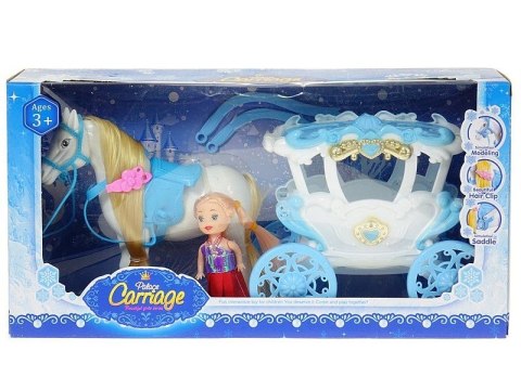 Lalka z karocą z koniem [mm:] 70 Adar (567276) Adar