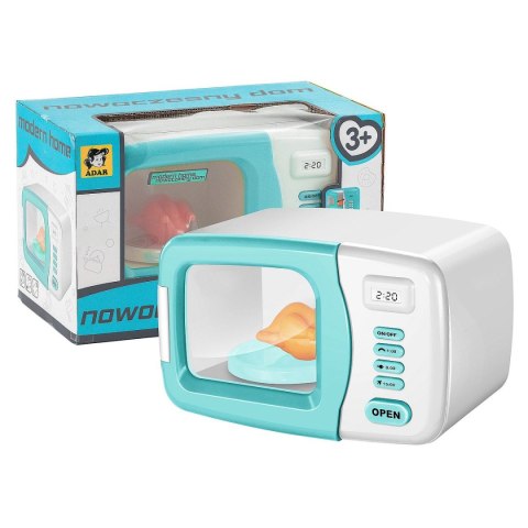 Mikrofalówka zabawkowa na baterie, światło i dźwięk Adar (521759) Adar