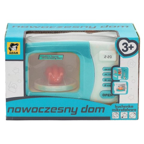 Mikrofalówka zabawkowa na baterie, światło i dźwięk Adar (521759) Adar
