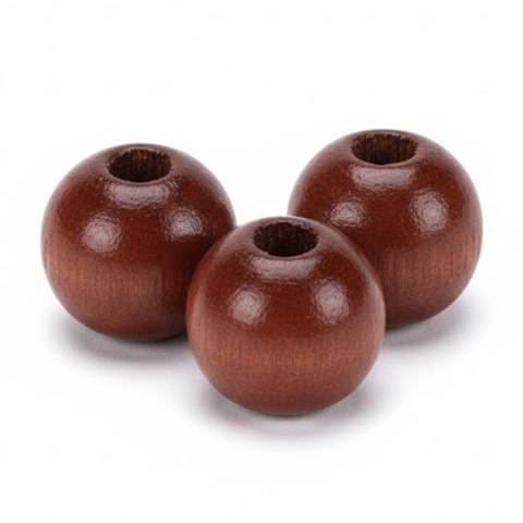 Ozdoba drewniana Craft-Fun Series Korale drewniane w kolorze ciemnobrązowym Titanum (25KBZ002) Titanum
