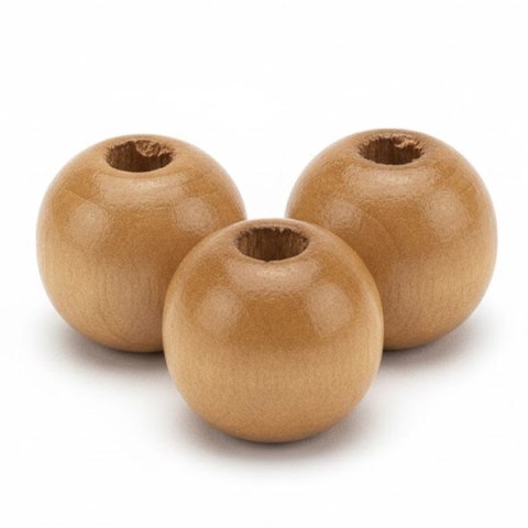 Ozdoba drewniana Craft-Fun Series Korale drewniane w kolorze ciemnobrązowym Titanum (25KBZ006) Titanum