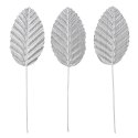 Ozdoba materiałowa Craft-Fun Series Liście na druciku srebrne Titanum (SY-007) Titanum