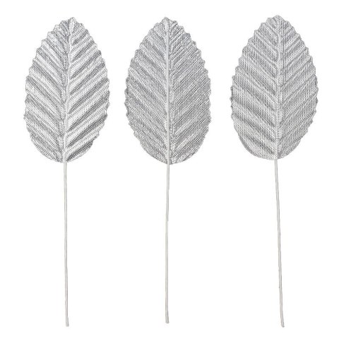 Ozdoba materiałowa Craft-Fun Series Liście na druciku srebrne Titanum (SY-007) Titanum