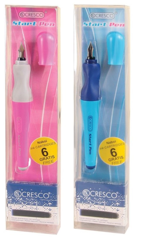 Pióro na naboje Cresco Start Pen + 6 naboi (250002) Cresco