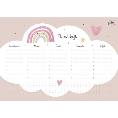 Plan lekcji Glitter Interdruk (PLANA4GLI) Interdruk