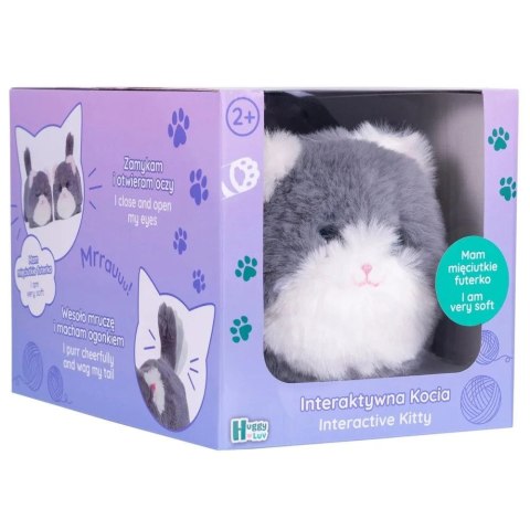 Pluszak interaktywny Huggy Luv kotek szary Tm Toys (DKO0221) Tm Toys