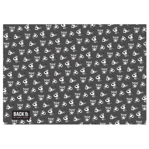 Podkład na biurko BACKUP 3 szary tektura pokryta folią [mm:] 340x500 Derform (POB3A26) Derform