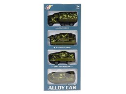 Samochód policyjny zestaw 4 aut metalowych Adar (569379) Adar