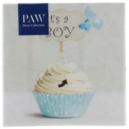 Serwetki Lunch Blue cupcake mix bibuła [mm:] 330x330 Paw (SDL150800) Paw