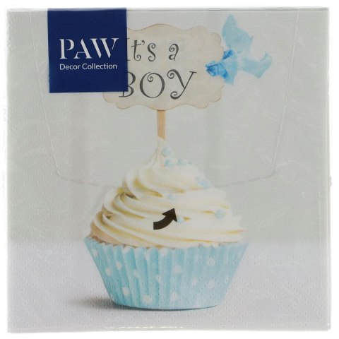Serwetki Lunch Blue cupcake mix bibuła [mm:] 330x330 Paw (SDL150800) Paw