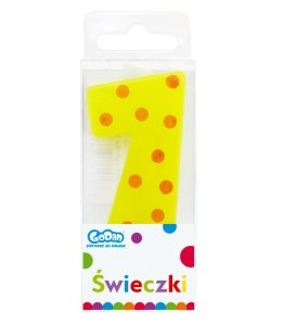 Świeczka urodzinowa PIKER GROCHY URODZINOWE Godan (SWCG7-MM) Godan