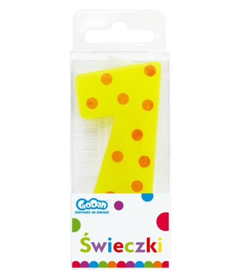 Świeczka urodzinowa PIKER GROCHY URODZINOWE Godan (SWCG7-MM) Godan