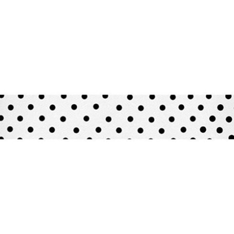 Taśma ozdobna Craft-Fun Series tekstylna samoprzylepna w kropki 15x4 [mm x m] biała Titanum Titanum