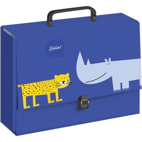 Teczka kartonowa na klips BB C4 granatowa Interdruk (TERAC4BBG) Interdruk