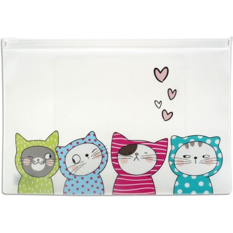 Teczka plastikowa na zatrzask A5 mix Happy Color (MG ADM929FP) Happy Color