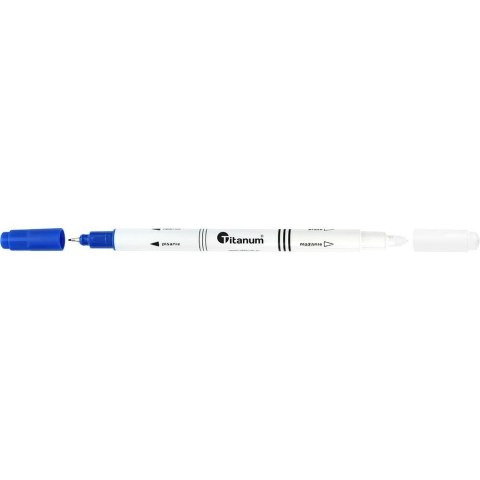 Wymazywacz do atramentu Titanum z końcówką piszącą niebieski wkład Titanum