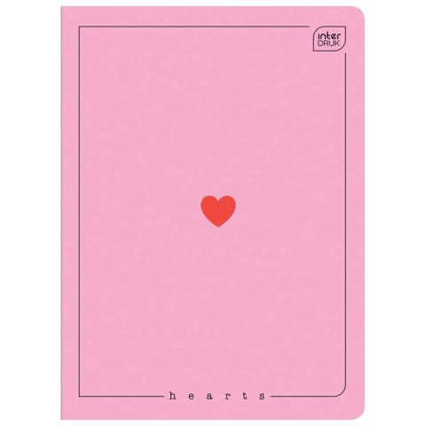 Zeszyt UV HEARTS A5 60# A5 60k. 70g krata Interdruk (5902277326775) Interdruk