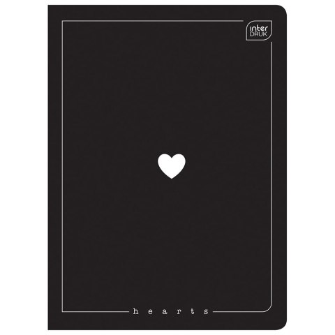 Zeszyt UV HEARTS A5 60# A5 60k. 70g krata Interdruk (5902277326775) Interdruk