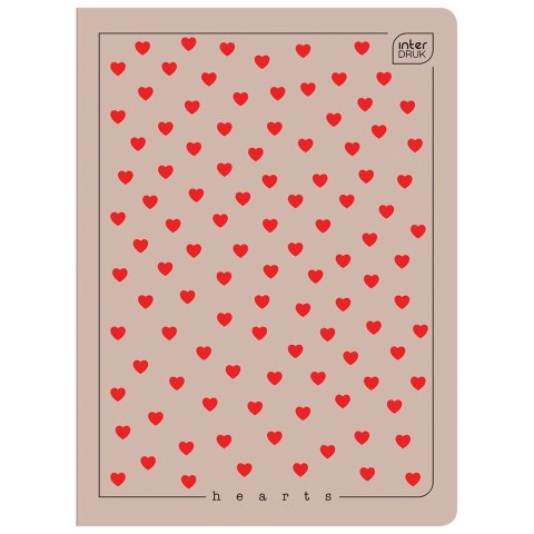 Zeszyt UV HEARTS A5 60# A5 60k. 70g krata Interdruk (5902277326775) Interdruk