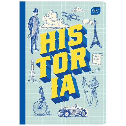 Zeszyt tematyczny HISTORIA A5 60k. 70g krata Interdruk (ZE60HIS#) Interdruk