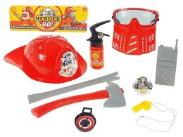 Akcesoria do kostiumów zestaw strażaka z hełmem i maską Adar (601208) Adar