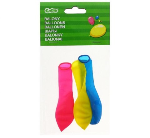 Balon gumowy pastel disco 3 szt. mix 12cal Godan (GZ-DIS3) Godan