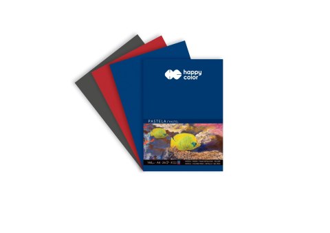Blok artystyczny Do pasteli Blok do pasteli 3 kolory po 8 kartek A4 160g 24k Happy Color (HA 7816 2030-A24) Happy Color