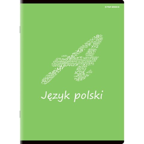 Brulion tematyczny j.polski A5 80k. 70g linia Top 2000 (400132308) Top 2000