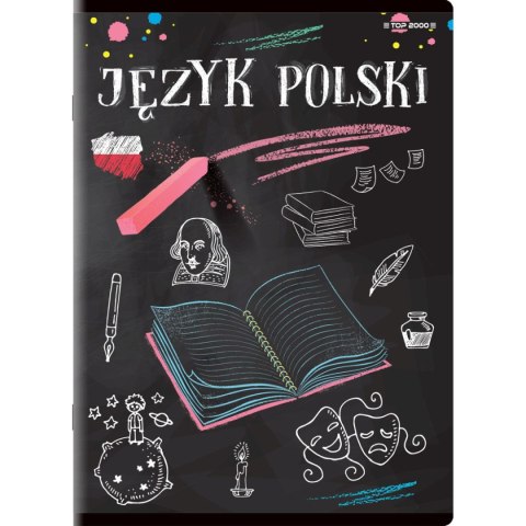 Brulion tematyczny j.polski A5 80k. 70g linia Top 2000 (400132308) Top 2000