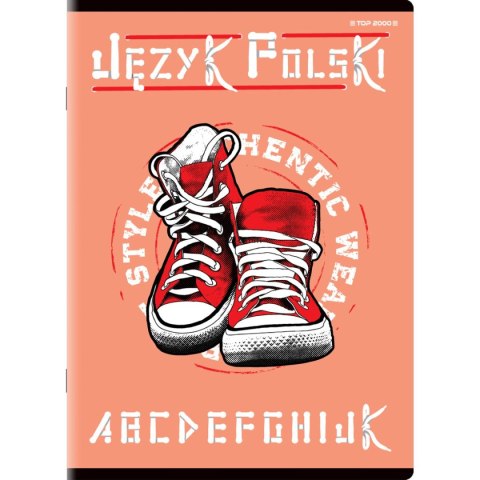 Brulion tematyczny j.polski A5 80k. 70g linia Top 2000 (400132308) Top 2000