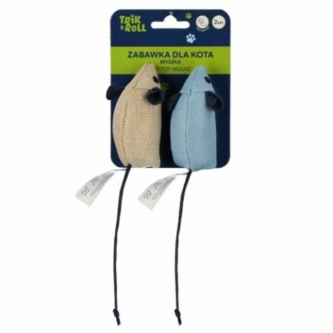 Gadżet Zabawka dla kota Mysz 2szt Trik Roll (560738) Trik Roll