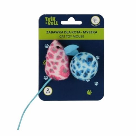 Gadżet Zabawka dla kota Myszka pluszowa i Piłka pluszowa Trik Roll (560728) Trik Roll