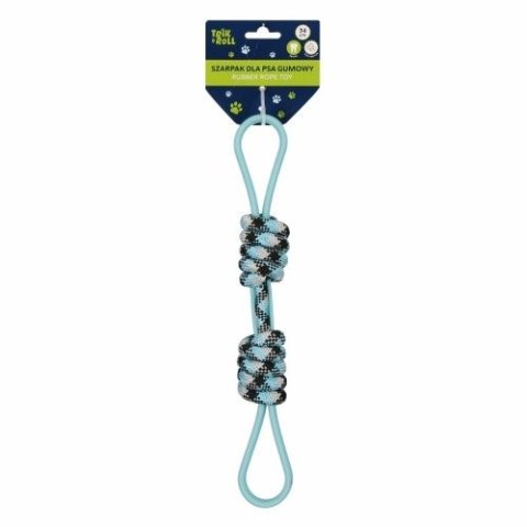 Gadżet Zabawka dla psa Szarpak 34 cm gumowy niebieski Trik Roll (560880) Trik Roll